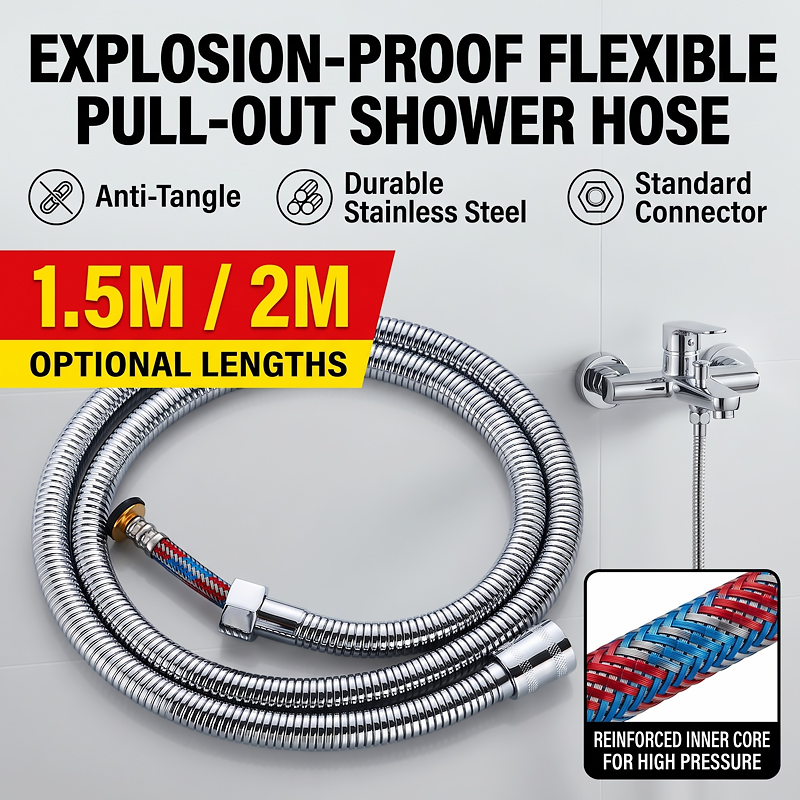 Selang Mandi Kepang Baja Tahan - Flexible Hose Braided ulasan dan harga