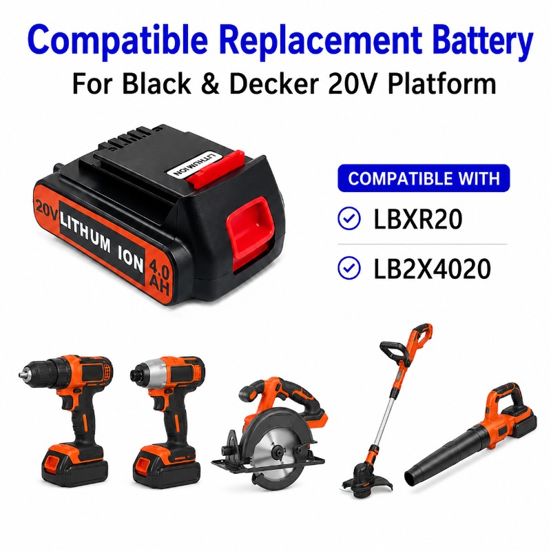 Baterai 20V 6.0Ah Untuk Alat N - Black+Decker Tool Cordless ulasan dan harga